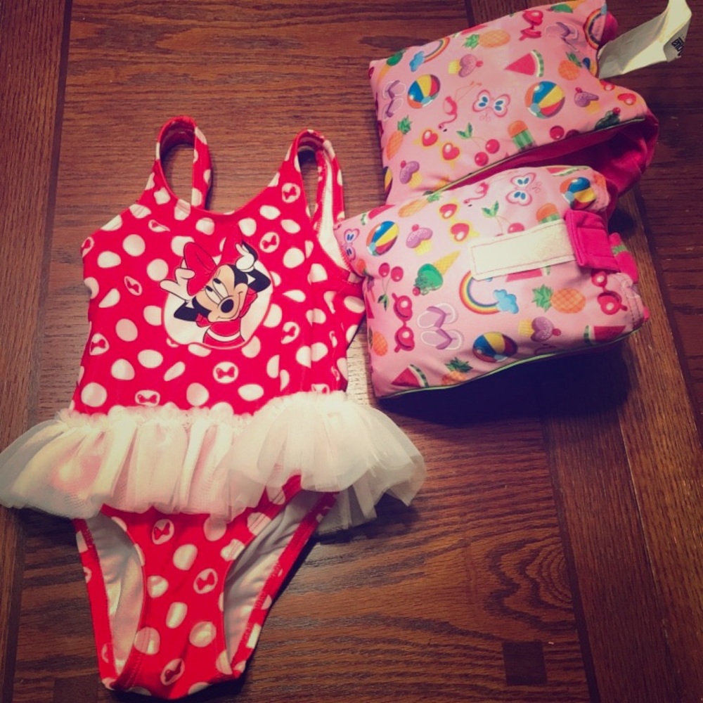24 months swimsuit/floaties
